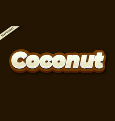 Coconut Fruit Text Effect Design