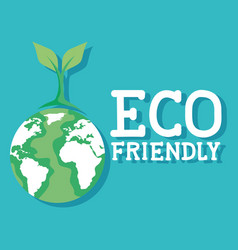 Eco Friendly Lettering With Earth