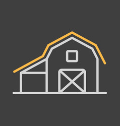 Farm Barn Flat Icon