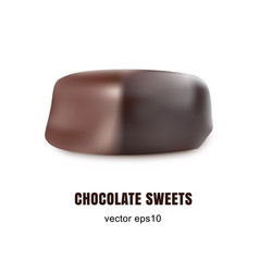 Beautiful Creative Chocolate Sweets Isolated