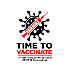 Time To Covid Vaccinate Icon