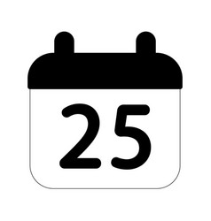 Calendar Solid Icon Style Eps