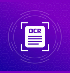 Ocr Optical Character Recognition Icon For Web