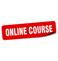 Online Course Sticker Online Course Label