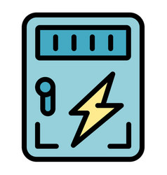 Accessible Electricity Icon Flat