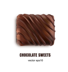 Beautiful Creative Chocolate Sweets Isolated