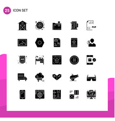 Set 25 Commercial Solid Glyphs Pack