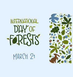 Card With Phrase International Day Of Forests