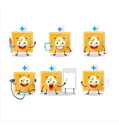 Doctor Profession Emoticon With Toys Block Two