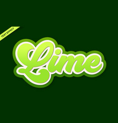 Lime Fruit Text Effect Design