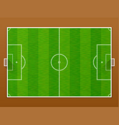 Top View Of Soccer Pitch