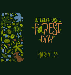 Creative Banner For International Day Of Forests