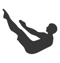 Man Fitness Training Silhouette