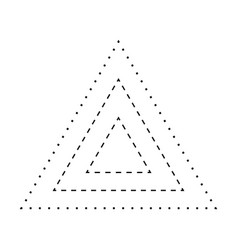 Tracing Triangle Shape Broken Line Element