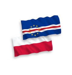 Flags Of Republic Of Cabo Verde And Poland