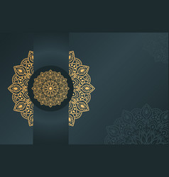 Gold Mandala Cover Wedding Invitation Design