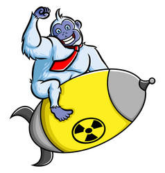 Happy Yeti Is Riding A Nuclear And So