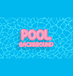 Swimming Pool Background With Pink Floating