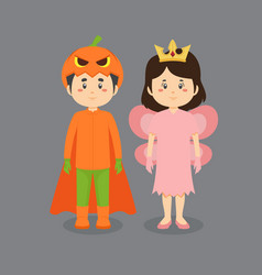 Couple Character Wearing Halloween Costume