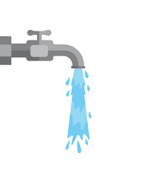 Flowing Water From Faucet Design Template