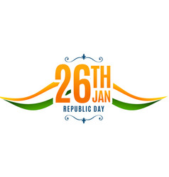 26th January Happy Republic Day Wishes Card