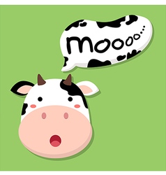 Cute Cow Talking Moo