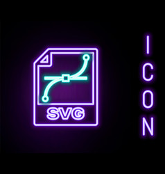 Glowing Neon Line Svg File Document Download