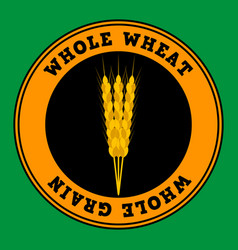 Wheat Ears Logo Round Shape