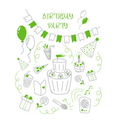 Happy Birthday Doodle Set