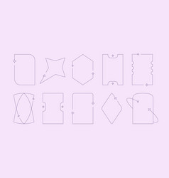 Modern Simple Aesthetic Line Frames Collection