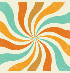 Retro Sun Burst Vintage Background Swirl