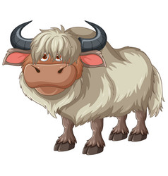 A Friendly Cartoon Yak