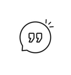 Quote Icon Like Linear Comment Bubble