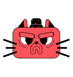 Anti Valentine Angry Cat Cartoon