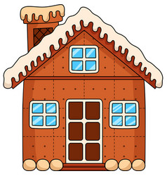 Christmas Gingerbread House Cartoon Clipart