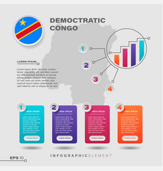 Democratic Congo Chart Infographic Element