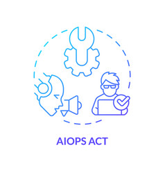 2d Thin Linear Gradient Ai Ops Act Icon