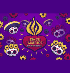 Flat Dia De Muertos Celebration Background