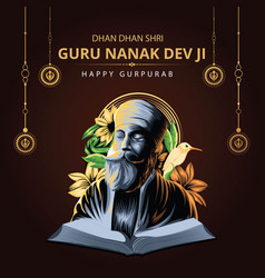 Happy Gurpurab Sikh Festival Banner Design