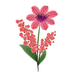 Image Of Abstract Pink Flower