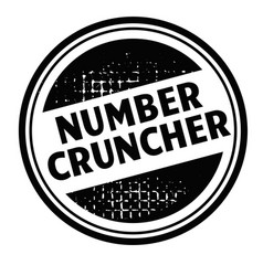 Number Cruncher Advertising Sticker