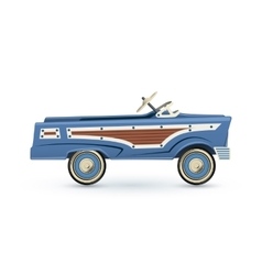 Vintage Old Blue Toy Pedal Car