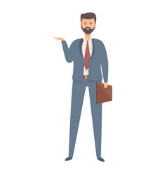 Director Icon Cartoon Business Manager