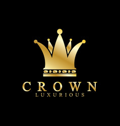 Gold Crown Icons Queen King Golden Crowns Luxury