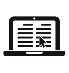 Laptop Interaction Icon Simple Business