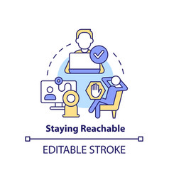 Staying Reachable Concept Icon