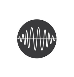 Amplitude Wave Sign Icon Design