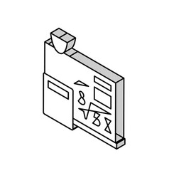 Math School Lesson Isometric Icon