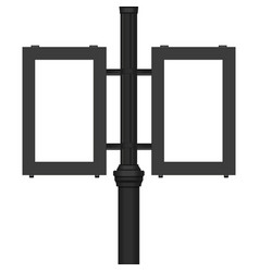 Outdoor Street Pole With Blank Screens