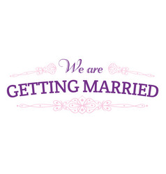 Getting Married Badge